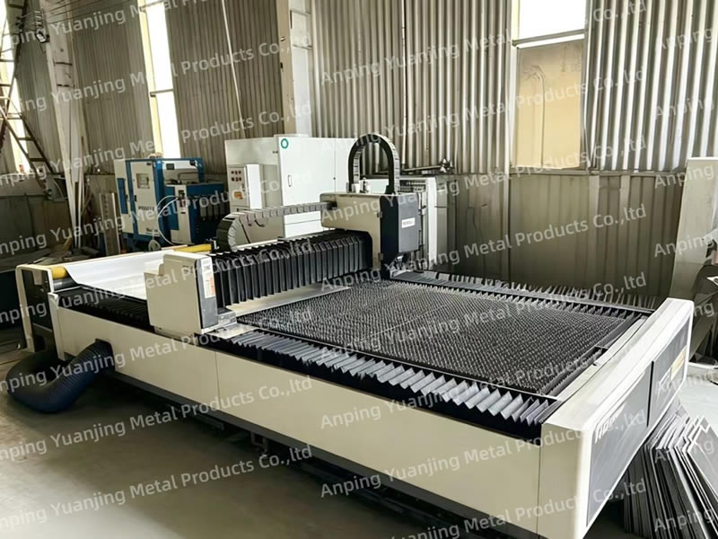 CNC laser cutting machine used for precision metal sheet processing